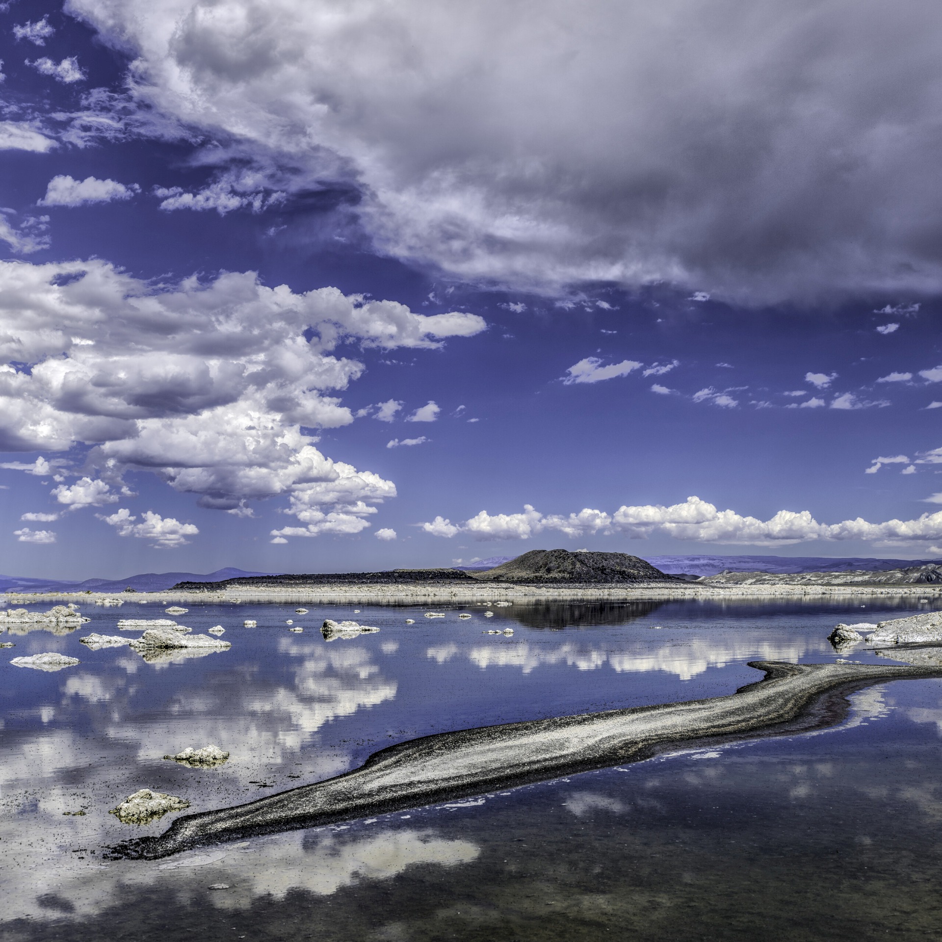 Black Point Sand Spit - Black Point at Mono Lake BLM