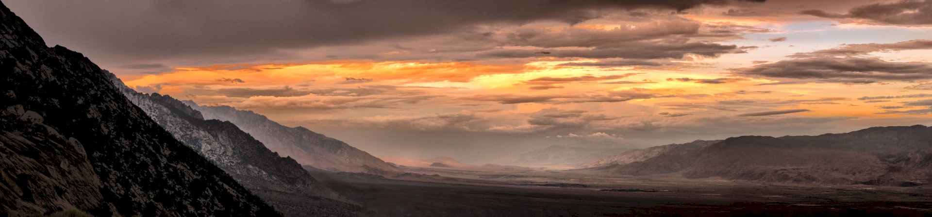 Whitney Portal Sunset - Horseshoe Meadows - Inyo National Forest