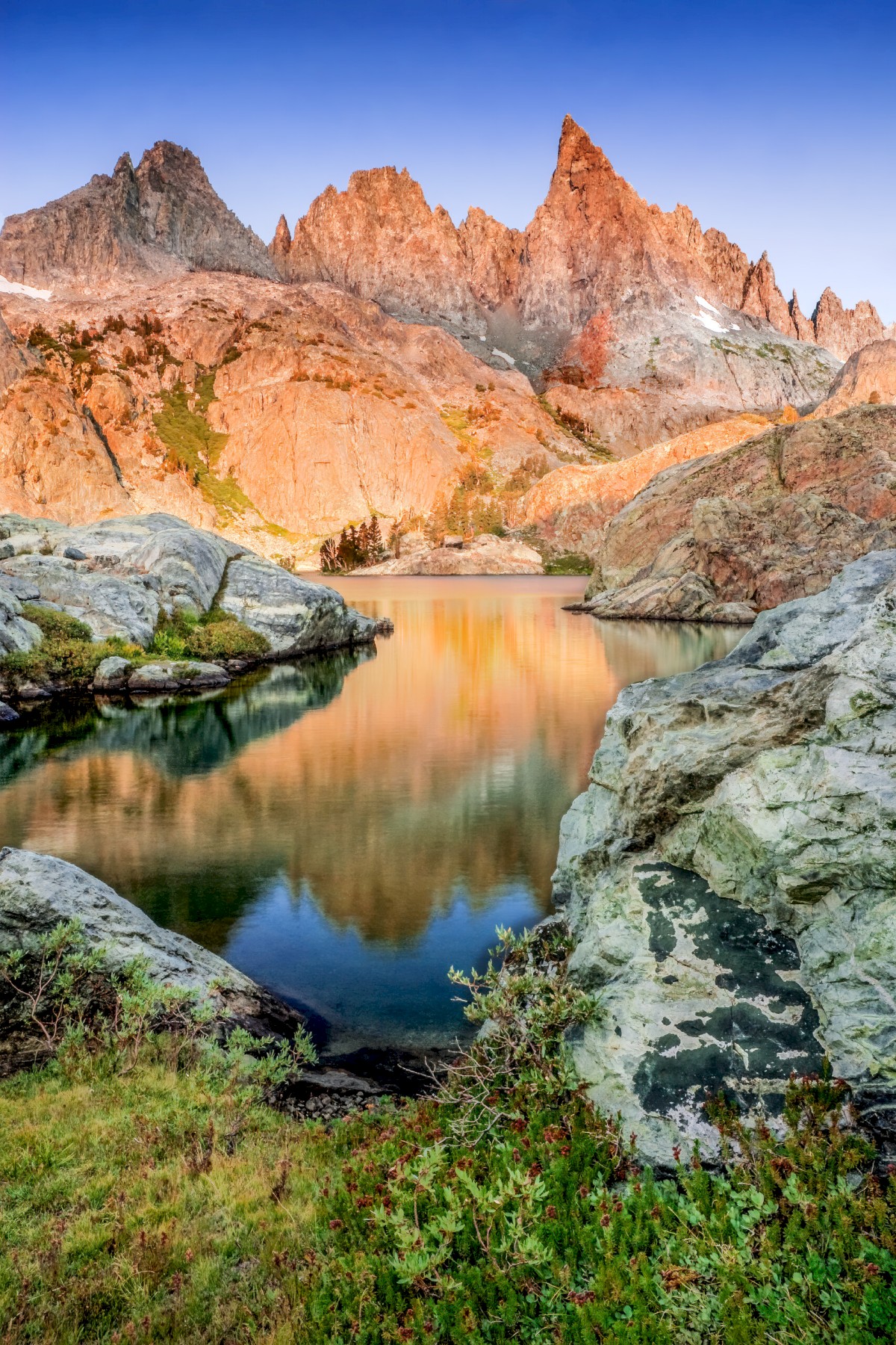 Minarets Lake Dawn - Ansel Adams Wilderness