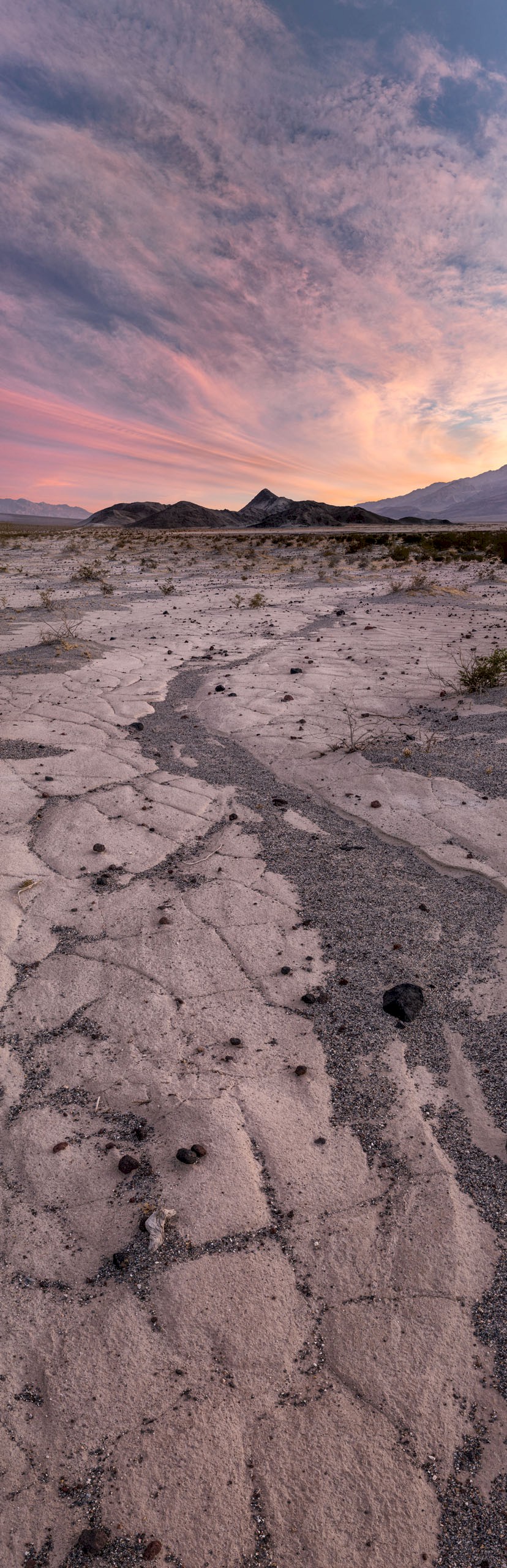 Panamint Valley Playa Caldera Sunset - The playa near the dunes...