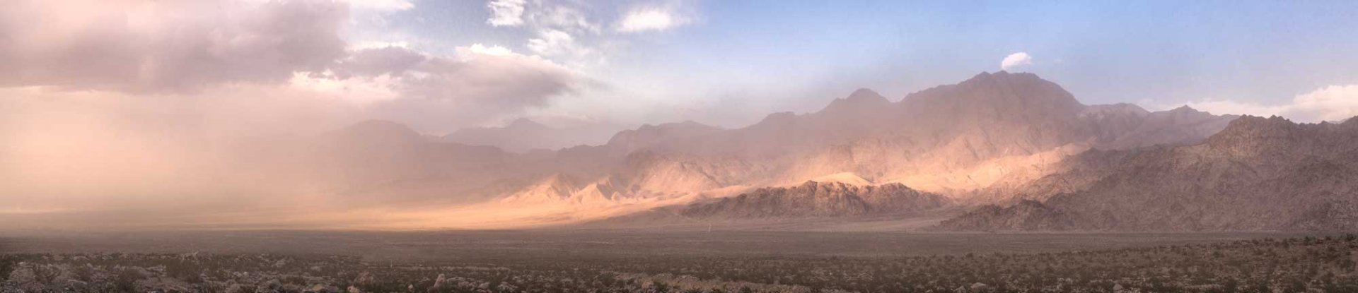 Saline Valley Sandstorm Pano
